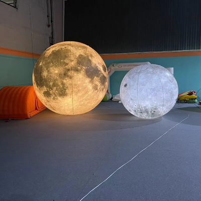 Buitengebied LED-licht Reus reclame-decoratie opblaasbaar model grote opblaasbare maanballon
