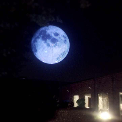 Grote opblaasbare maan en zon ballon voor decoratie Reus reclame opblaasbare maan model met led wit warm en c
