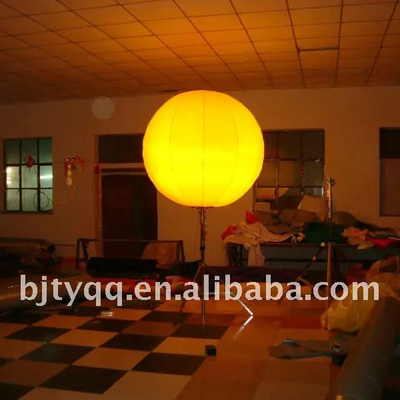 Warm verkopen Kleurveranderende LED gigantische heliumballon, verlichting opblaasbare ballon voor reclame