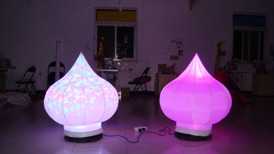 Warm verkopen Kleurveranderende LED gigantische heliumballon, verlichting opblaasbare ballon voor reclame