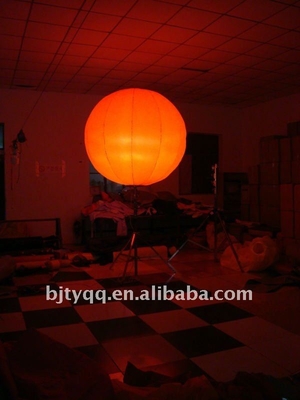 Warm verkopen Kleurveranderende LED gigantische heliumballon, verlichting opblaasbare ballon voor reclame