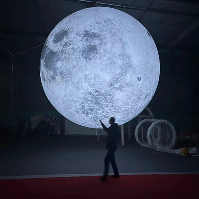 Decoratie Gebruikt Reuzen Reclame Opblaasbaar Maanmodel Met Led Licht Grote Opblaasbare Maanballon aangepaste ballonnen