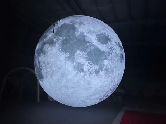 Decoratie Gebruikt Reuzen Reclame Opblaasbaar Maanmodel Met Led Licht Grote Opblaasbare Maanballon aangepaste ballonnen