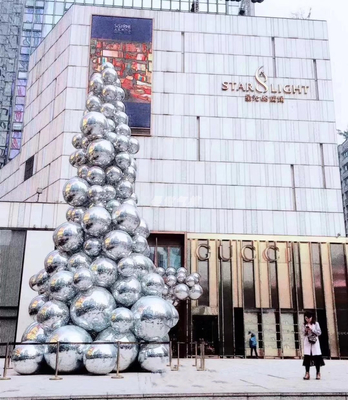 opblaasbare kerstversiering op maat grote hangende glazen spiegelbal kerst spiegelballen