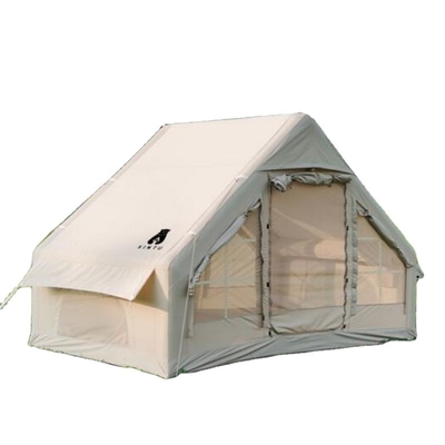 Populair Glamping Canvas opblaasbaar Outdoor Camping Op maat gemaakt Luxe Polyester Air Family Tent voor kamperen