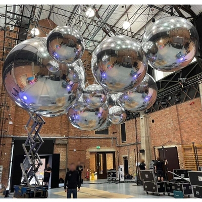 Festival Giant opblaasbare spiegelbal Commercieel decoratief PVC