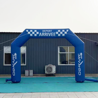 Opblaasbare boog voor thema-evenement aangepaste opblaasbare boog buiten en opblaasbare sport reclame boog