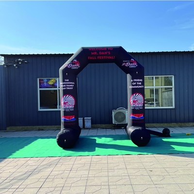 Gepersonaliseerd merk logo Reclame Outdoor Gebruikt OEM Grootte Goedkope prijs Opblaasbare boog te koop