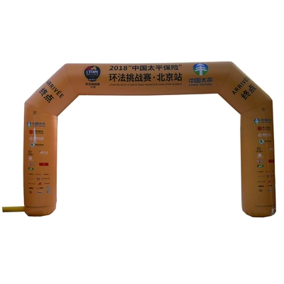 Fabrieksvoorziening Reclame Opblaasbare boog Marathon Start Finish Line Opblaasbare sportboog