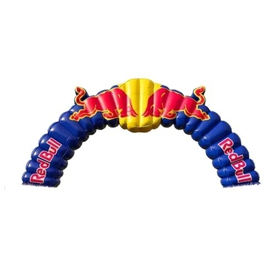 Buiten decoratieve opblaasbare boog inclusief luchtblazer Reclame opblaasbare doelboog voor evenement