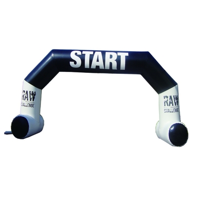 10m eenvoudige Halloween reclame opblaasbare spullen marathon race opblaasbare regenboog evenement ingang doolhof bogen