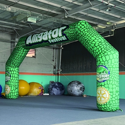 Custom Outdoor Event Finish Line Opblaasbare startboog Opblaasbare ingang Sport Reclameboog