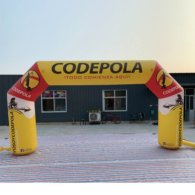 Custom Printing Logo Giant Outdoor Inflatable Sports Arch Race Arch voor wedstrijd amusement