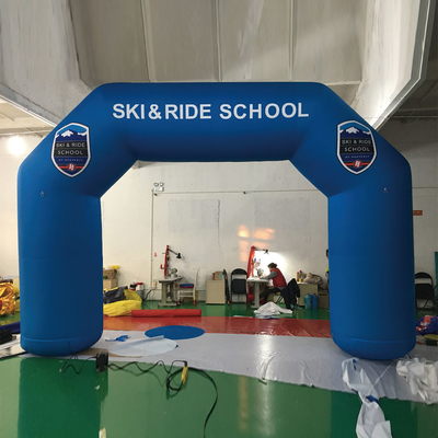 Custom Printing Logo Giant Outdoor Inflatable Sports Arch Race Arch voor wedstrijd amusement