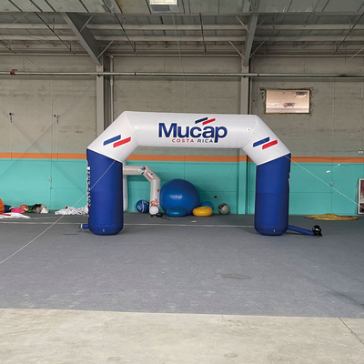 Hoogwaardige outdoor advertentie evenementen Printing Arch Gate Inflatable Race Archway