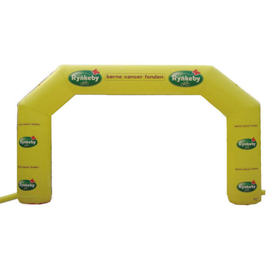 Outdoor Event Custom Print Start- en finishlijn bogen Reclame Sport opblaasbare boog met logo
