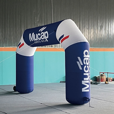 Buiten evenementen Display Custom Print Waterdicht Start Welkom Finish Race Poort Sport Luchtopblaasbare bogen