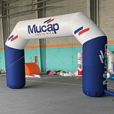 Buiten evenementen Display Custom Print Waterdicht Start Welkom Finish Race Poort Sport Luchtopblaasbare bogen
