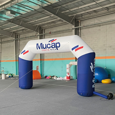 Buiten evenementen Display Custom Print Waterdicht Start Welkom Finish Race Poort Sport Luchtopblaasbare bogen