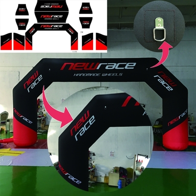Custom Archway Outdoor Advertising Opblaasbare Led Arch Opblaasbare Entrance Race Arch