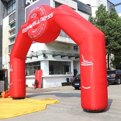 Buiten toegangsboog opblaasbare wedstrijd Start finish Lijn opblaasbare boog voor reclame evenement