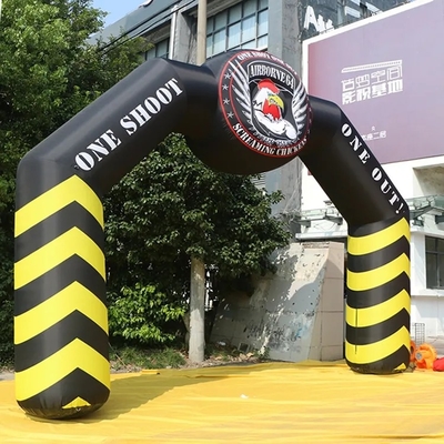 Buiten toegangsboog opblaasbare wedstrijd Start finish Lijn opblaasbare boog voor reclame evenement