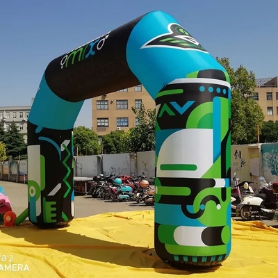 Buiten toegangsboog opblaasbare wedstrijd Start finish Lijn opblaasbare boog voor reclame evenement