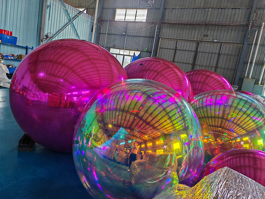 Op maat gemaakt 1,5 m 2 m reclame spiegel ballon spiegelbal