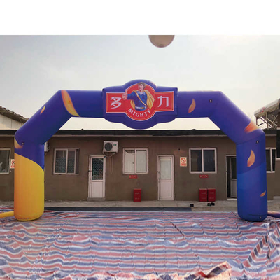 Gepersonaliseerde grootte Logo Print Outdoor Reclame opblaasbare boog voor sportevenement