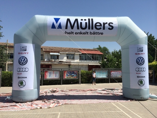 Hoogwaardige outdoor promotie thema evenement opblaasbare boog sport reclame boog