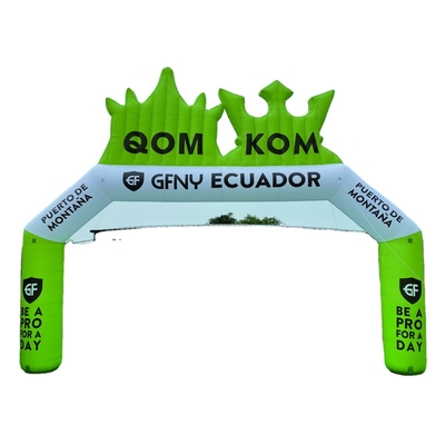 Buiten decoratieve opblaasbare boog inclusief luchtblazer Reclame opblaasbare doelboog voor evenement