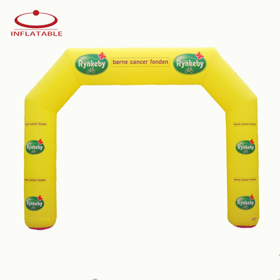 Nieuw ontwerp buiten rond reclame opblaasbare boog met verlcro logo drukwerk voor sportevenementen merkpromotie