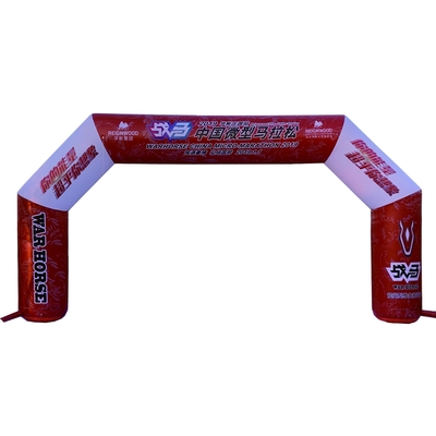 Goedkope prijs Digitaal drukwerk opblaasbare boog deur opblaasbare toegangsboog voor outdoor race evenement decoratie en reclame