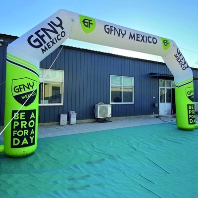 aanpassen ontwerp CE goedgekeurde blazer outdoor evenementen reclame opblaasbare boog