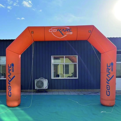 Oxford Cloth Giant Entrance Opblaasbare boog Advertentie evenementen met LED-licht