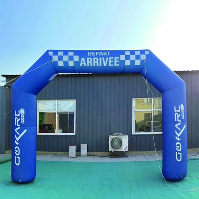 Oxford Cloth Giant Entrance Opblaasbare boog Advertentie evenementen met LED-licht