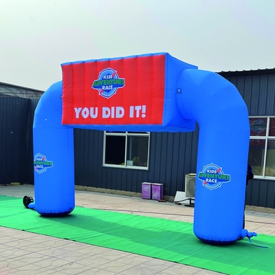 Oxford Cloth Giant Entrance Opblaasbare boog Advertentie evenementen met LED-licht