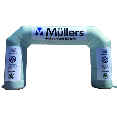 Sport opblaasbare afwerking Arch Outdoor Reclame opblaasbare deur Arch