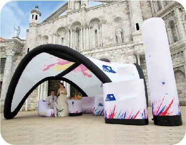 Luchtverzegelde opblaasbare tent Huis Gazebo Canopy Outdoor Reclame