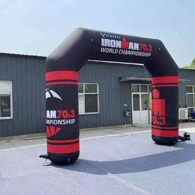Klassieke opblaasbare afwerkingsboog Custom Printing Finish Line Blow Up Arch