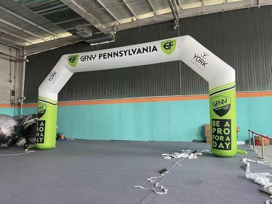 Klassieke opblaasbare afwerkingsboog Custom Printing Finish Line Blow Up Arch