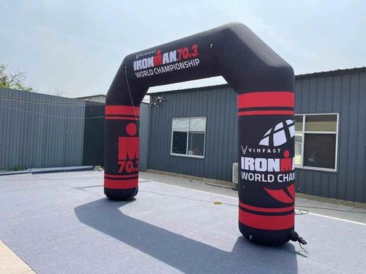 Klassieke opblaasbare afwerkingsboog Custom Printing Finish Line Blow Up Arch