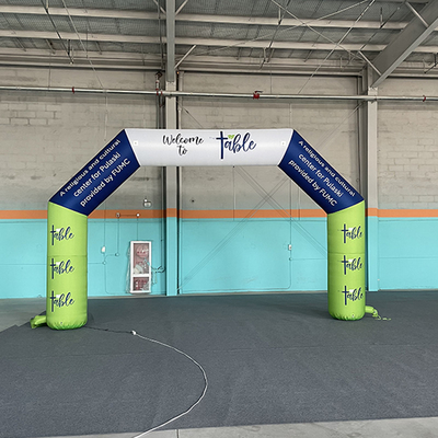 Sportrace Custom opblaasbare finishlijn voor wedstrijd amusement