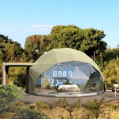 luxe witte buiten waterdichte camping hotel safari koepel tent voor resort
