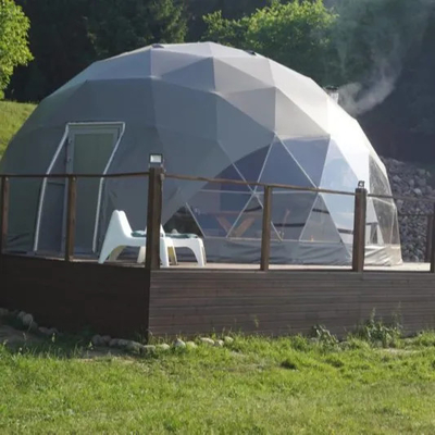 luxe witte buiten waterdichte camping hotel safari koepel tent voor resort