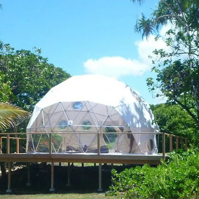 luxe witte buiten waterdichte camping hotel safari koepel tent voor resort