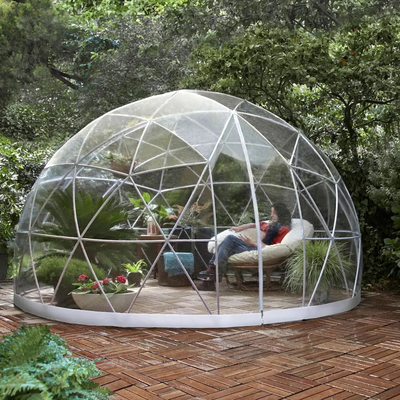 De PVC doek transparante weerbestendige dekking Tuin Igloo Kas 360 Dome tent