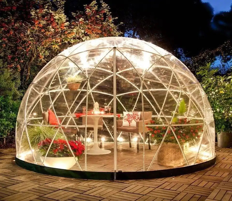 De PVC doek transparante weerbestendige dekking Tuin Igloo Kas 360 Dome tent