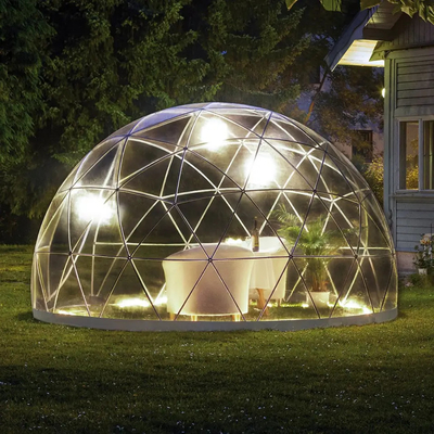 De PVC doek transparante weerbestendige dekking Tuin Igloo Kas 360 Dome tent