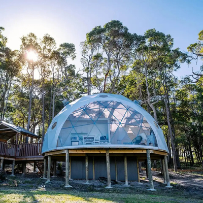 Nieuw ontwerp luxe buiten camping PVC woonkamer glamping koepel resort tent hotel